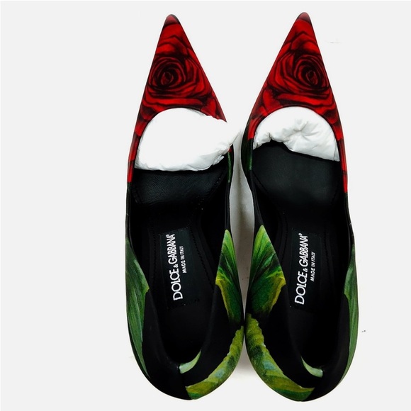 Dolce & Gabbana Green and Black Women's Heels - Picture 5 of 7